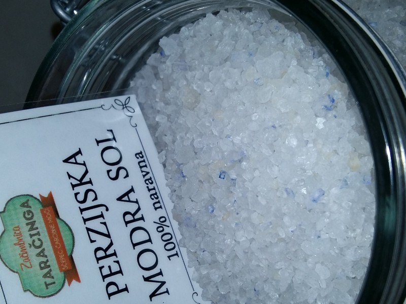 Naravni modri kristali jo zaznamujejo kot najlepšo sol.
