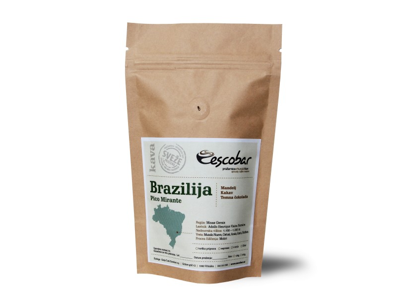 Vrhunska kava Escobar s poreklom Bazilija - PICO MIRANTE.